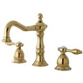 Kingston Brass KS1972TAL 8" Widespread Bathroom Faucet, Polished Brass KS1972TAL
